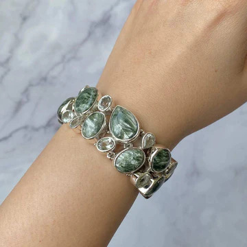 Seraphinite Jewelry: Celestial Elegance In Green Gemstones With Angelic Beauty
